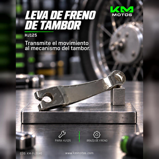 LEVA DE FRENO HJ125 (BRAZO DE FRENO) — KM-FL0040 | KM Motos