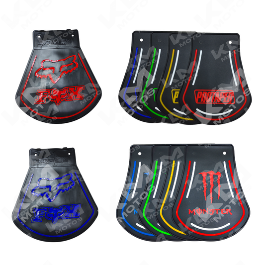 Accesorios universales Lodera para guardafangos de motos Monster, Fox y ProTaper, en color negro con diseño resistente.