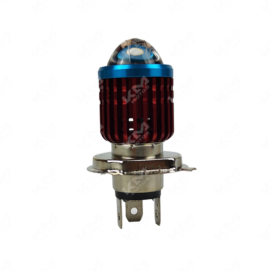 LUZ LED MII + LUPA 2 COLORES (B/AMA) H4