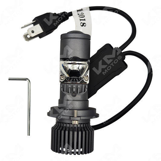 LUZ LED HID CYT LUPA 45W H4 + VENTILADORA ALTO ALCANSE SMALL