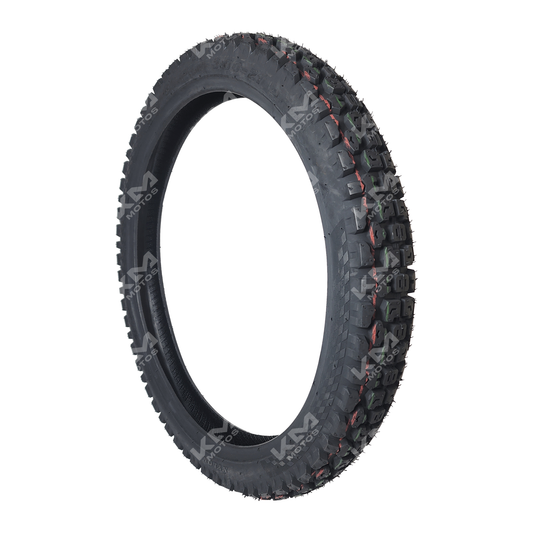 Llantas delantera para semitractora KM Motos 3.00-21 6PR, neumático resistente para maquinaria agrícola.