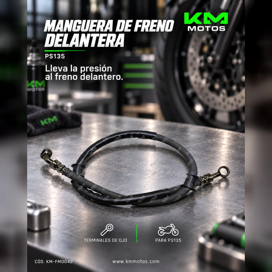 MANGUERA DE FRENO PS135 DEL. — KM-FM0042 | KM Motos