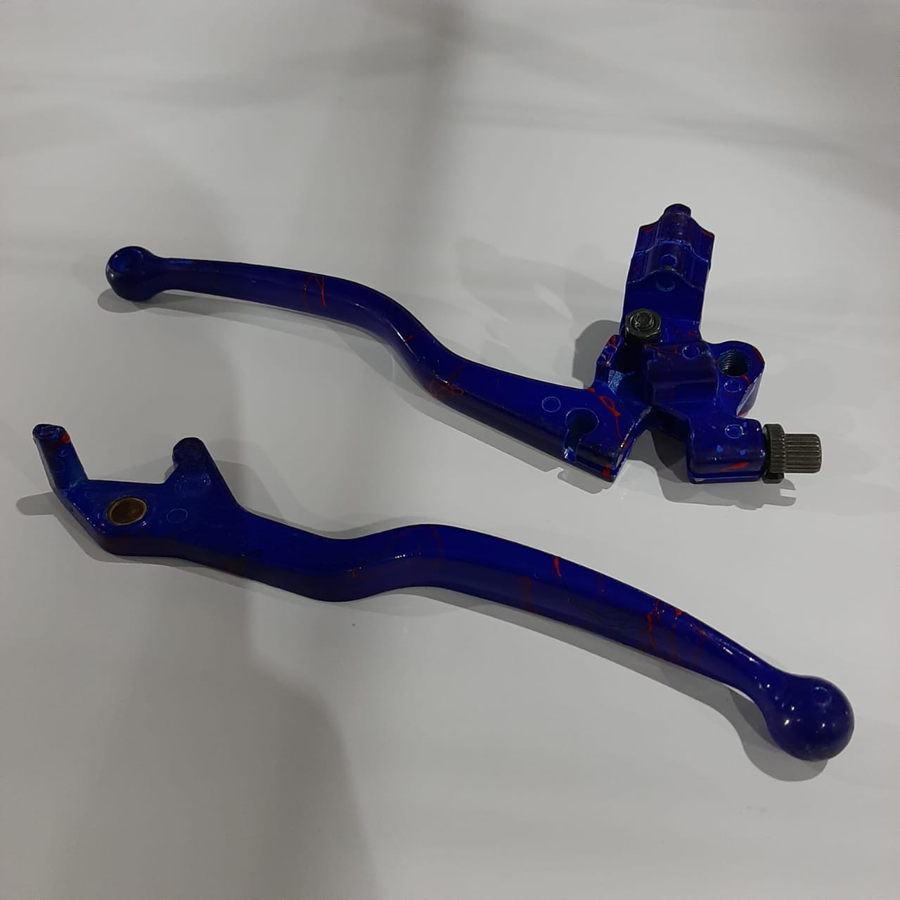 MANECILLAS COMPLETAS DE HJ125 AZUL RAYOS