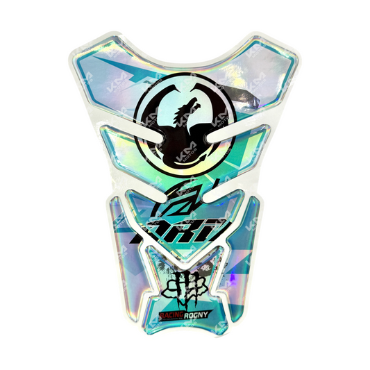 Protector de tanque Racing tipo ART de KMMOTOS, resistente y duradero para motocicletas.