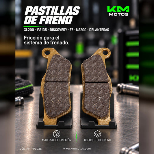 Pastillas de freno Senli XL200 para Discovery, NS200 y PS135, inyectadas y resistentes para motocicletas.