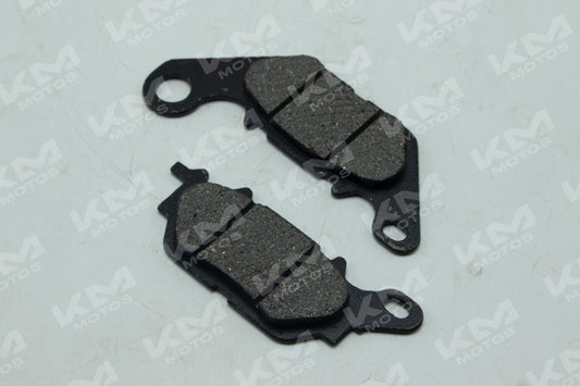 Pastillas de freno Senli para YBR125-G TT, modelo nuevo, mostrando las pastillas de freno en la imagen.