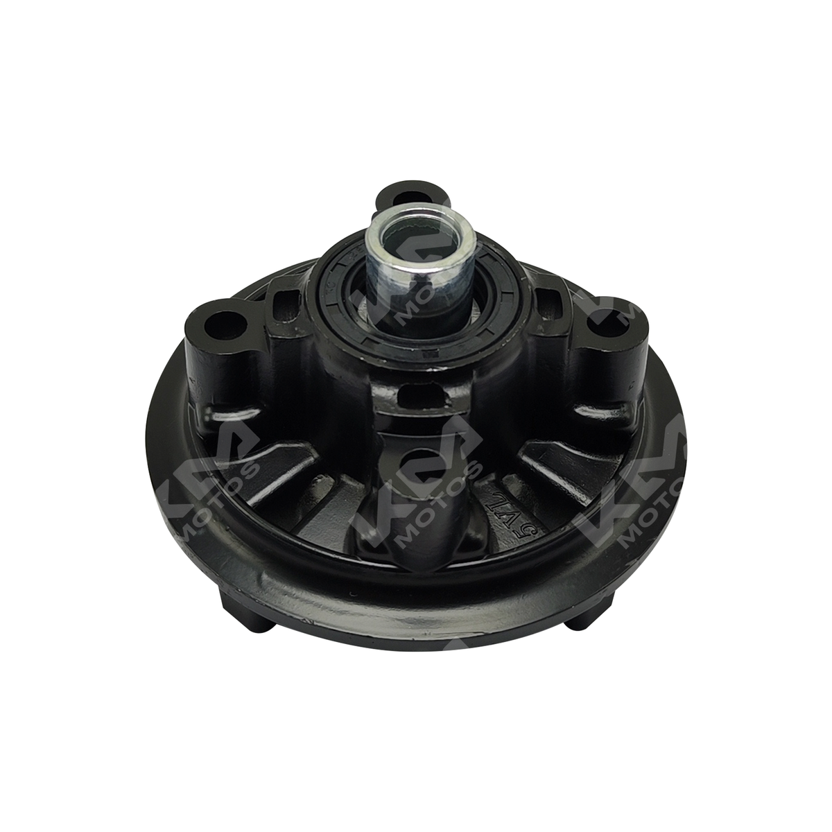 Porta Catarina negro para Yamaha YBR125, FT125 y BK150, compatible con marca KM Motos, montaje en motocicleta.
