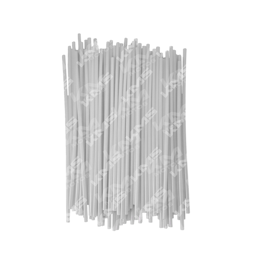Pajillas blancas para rayos de la marca Senli, en medio paquete, hechas de material resistente para protección en tratamientos dentales.