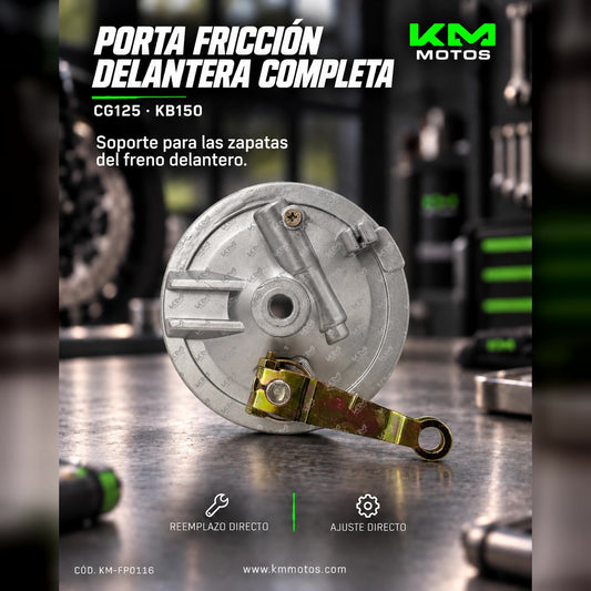 PORTA FRICCION DELANTERA COMP CG 125/KB150 — KM-FP0116 | KM Motos