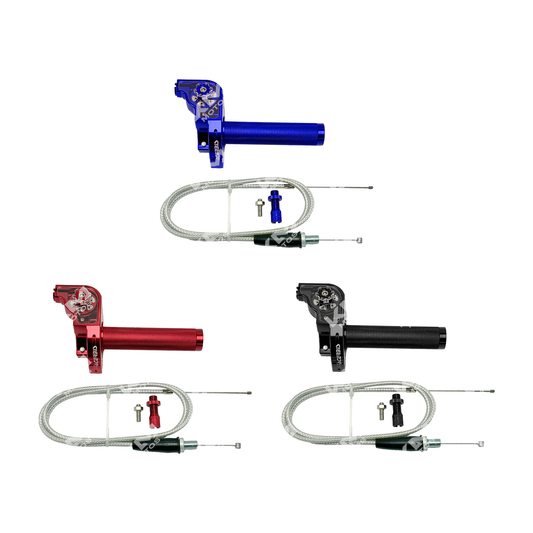 Pepes de lujo KMMOTOSHN con regulador de 1/4 de milla, hechos en aluminio, diseño elegante y duradero, para motocicletas.