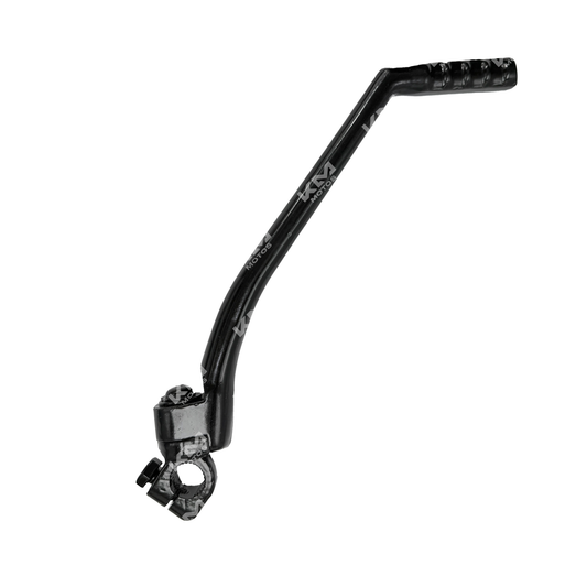 Pedal de motocicleta KMMOTOSHN KRANT AKT150/ZX150L/ZX200L en color negro, vista frontal del pedal.