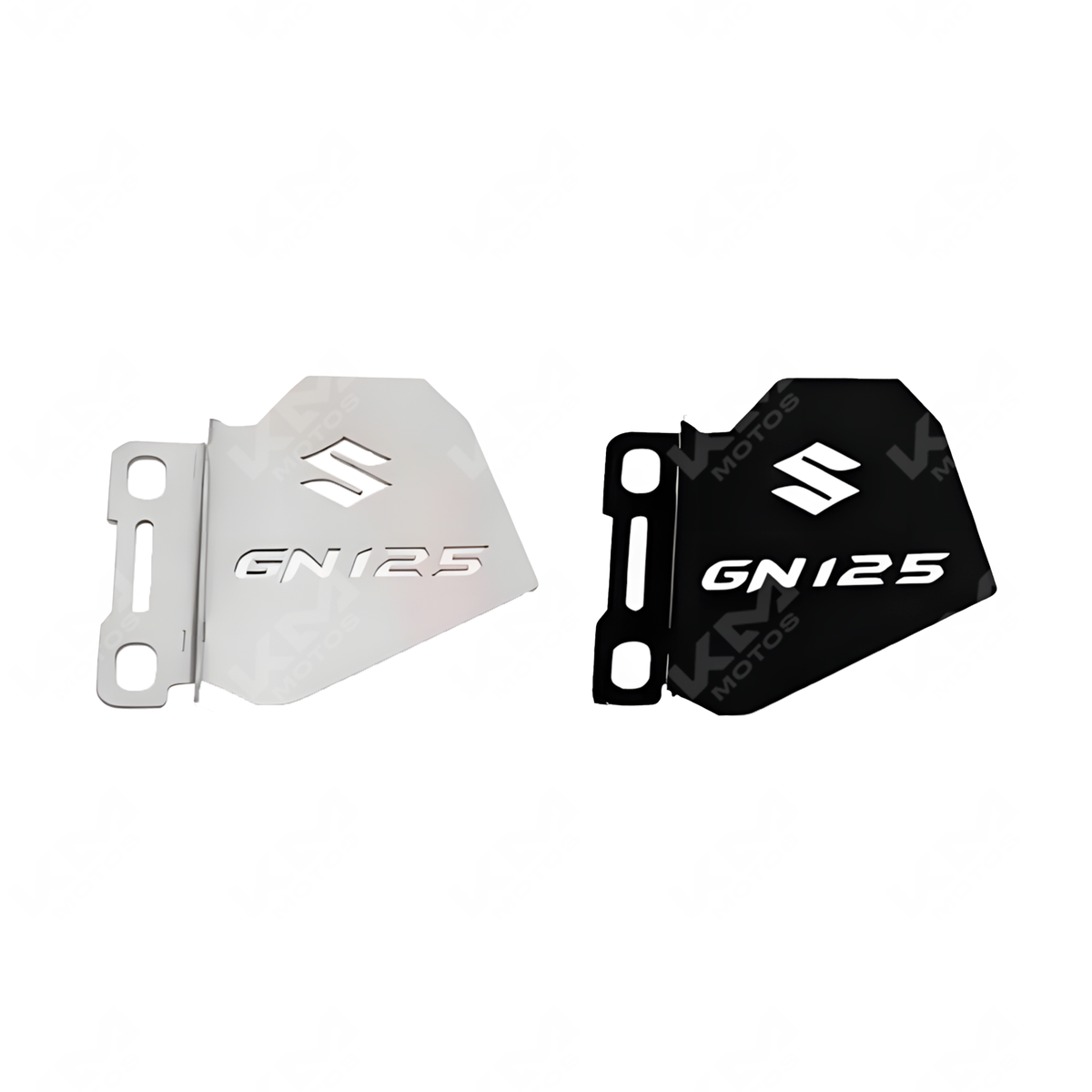 Protector de mordaza de freno para caliper GN125, accesorio universal de alta calidad, en color negro con detalles metálicos.