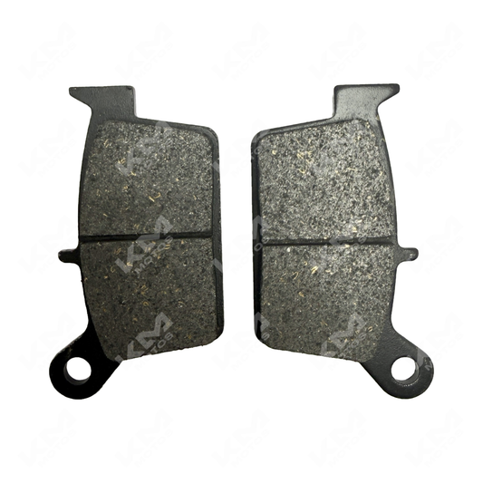Pastillas de freno delanteras KM Motos para LONCIN SX-2 y GXT250R, modelo "A" barika, en imagen.