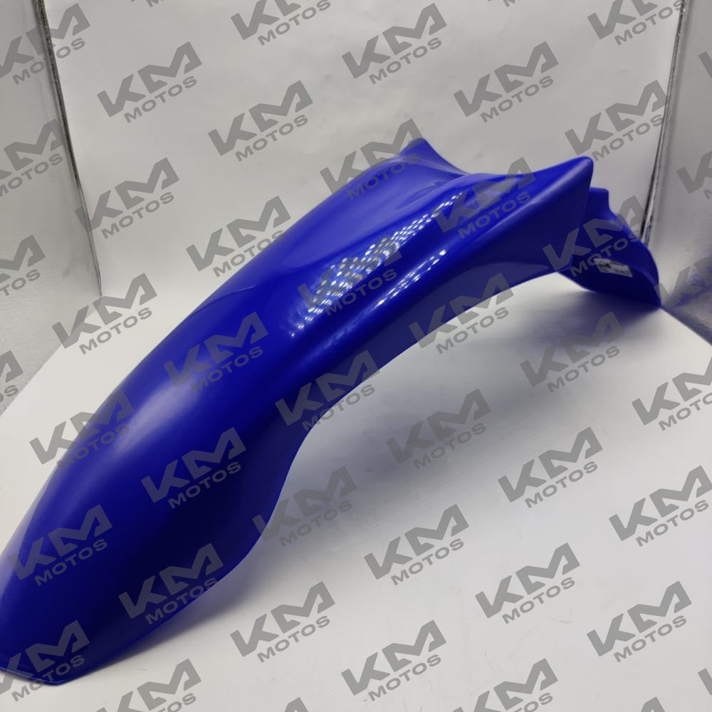 Guardafango delantero azul de la marca Senli, modelo Gxt/kmf, con diseño resistente y acabado en color azul brillante.