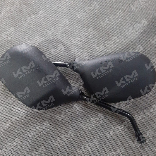Retrovisores universales STD EN125/HJ/GN125 A/r, con base y espejo ajustable, para motocicletas.
