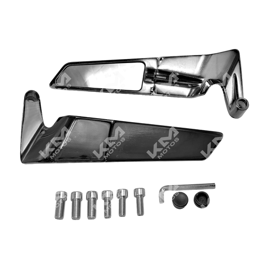 RETROVISOR ALERON (PEQUEÑO) NEGRO - KMMOTOSHN