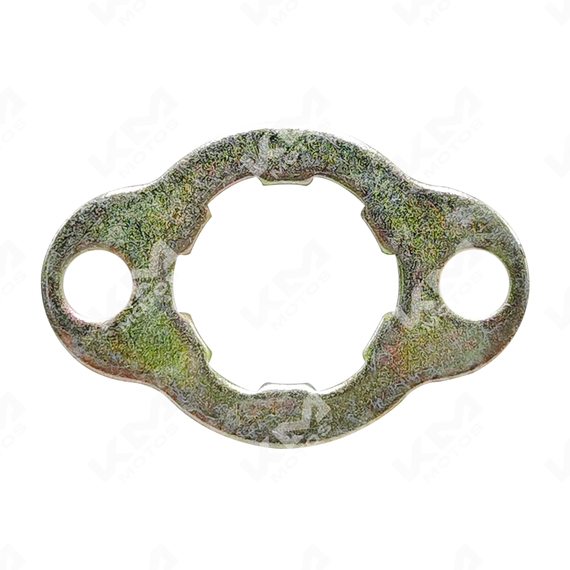 Seguro de Sprocket STD, vista lateral mostrando la estructura metálica y componentes internos del mecanismo.