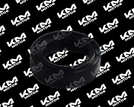 Sello de barra automático Senli KM-FS0047, sello metálico rectangular con mecanismo de impresión en blanco y negro.