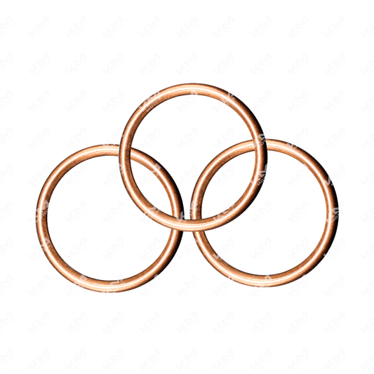 Sello de escape para Pulsar NS200, RS200 y AS200 en color negro, compatible con motocicletas KMMOTOSHN.