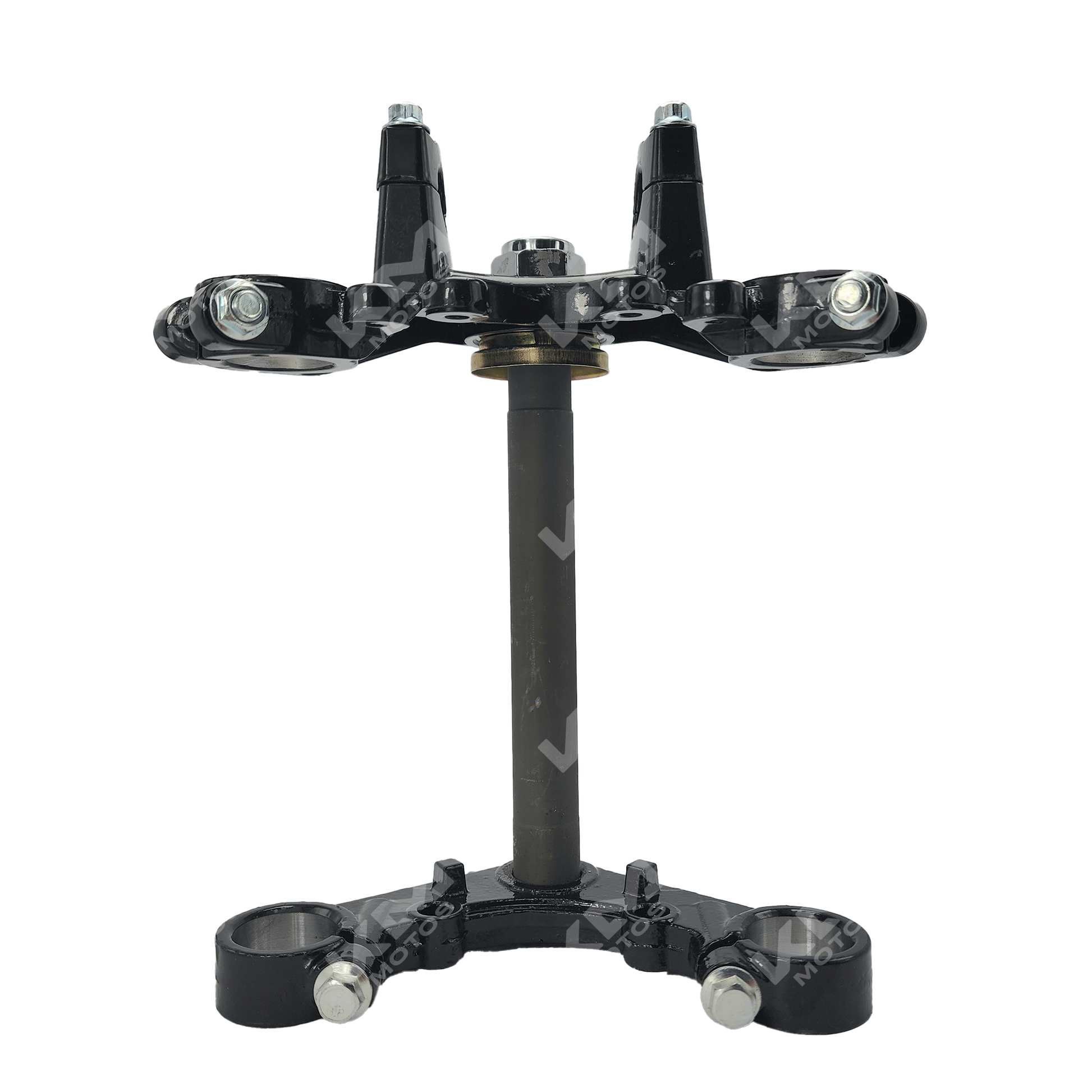Telescopio completo KM Motos CGL125/WY/HJ125-2D con cuerpo negro y lentes ópticos en una imagen clara.