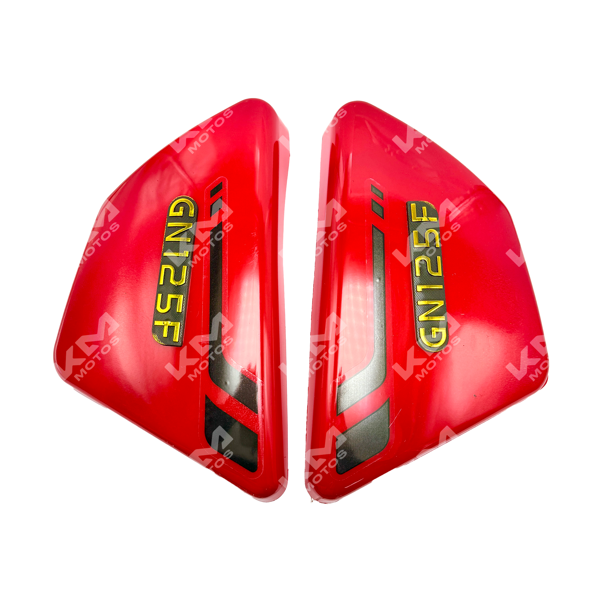 TAPADERAS LATERALES DE GN125 ROJA - KMMOTOSHN
