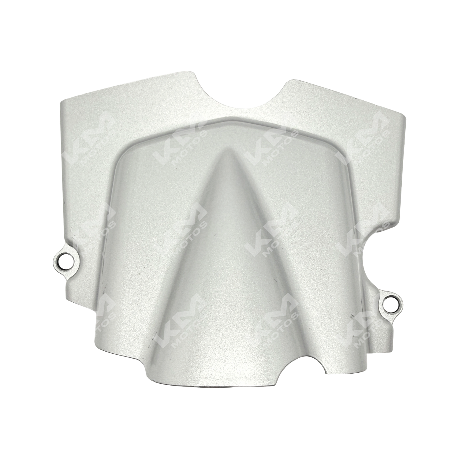Tapa delantera de sprocket para CG125 de KM Motos, pieza de repuesto con acabado metálico y diseño resistente.