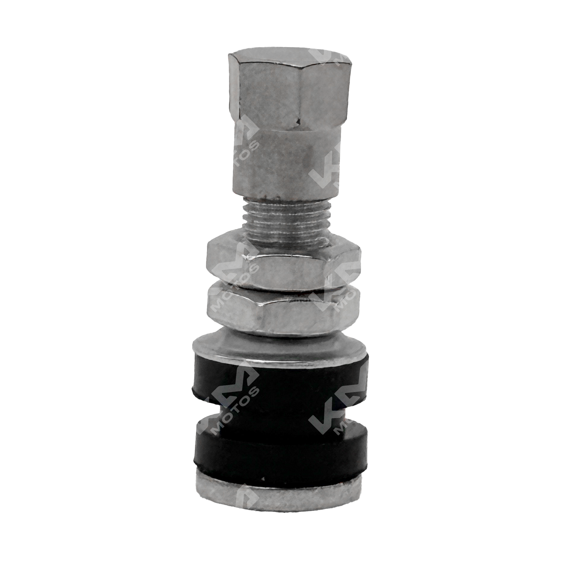 Válvula para llanta radial impunchable de aluminio KM Motos, tipo "I", de 42 mm para neumáticos de moto.