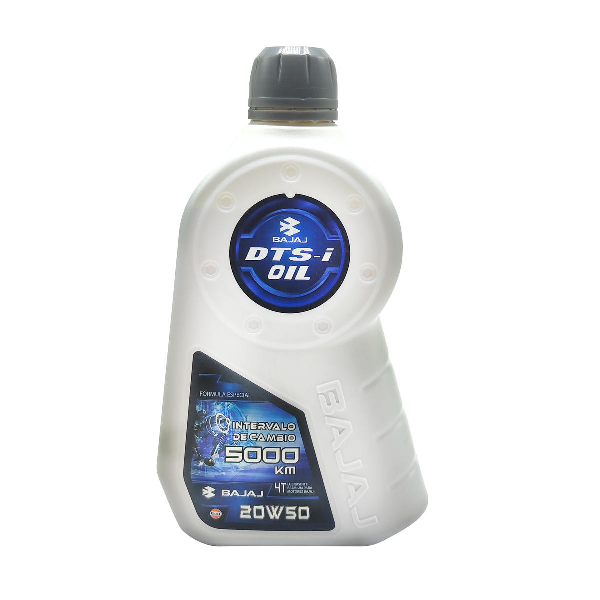 Aceite 20W50 KM Motos para Bajaj Pulsar, frasco de 1 litro, aceite de motor de alta calidad para motocicletas.