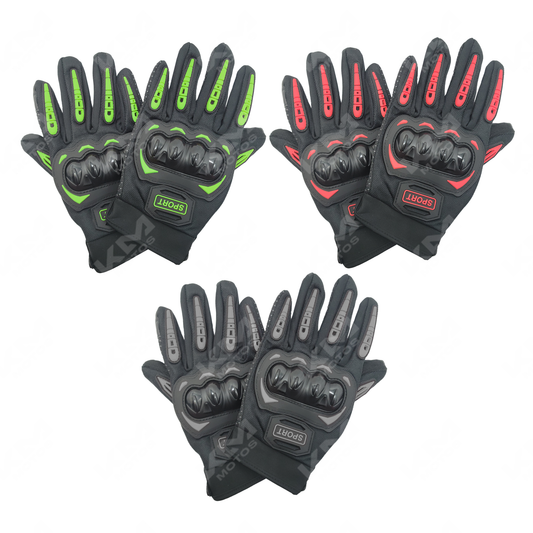 GUANTES LARGOS + PROTECCION SPORT