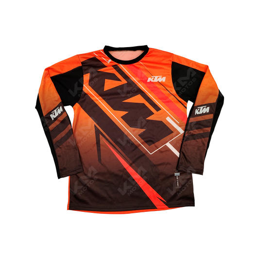CAMISETA DEPORTIVA + DISENO  KTM NARANJA, NEGRO JD01 TALLA "XL"