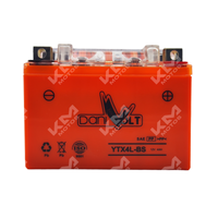 BATERIA YTX4L-BS GEL DANIVOLT/BOXER100,PLATIA100,GENESIS AUTOMATICA,NAVI,NOVA,AX100,VORTEX-250,NS160,NXR125,SCOOTER