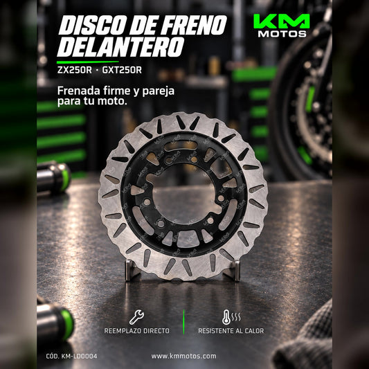 DISCO DE FRENO ZX250R/GXT250R DELANTERO — KM-LD0004 | KM Motos