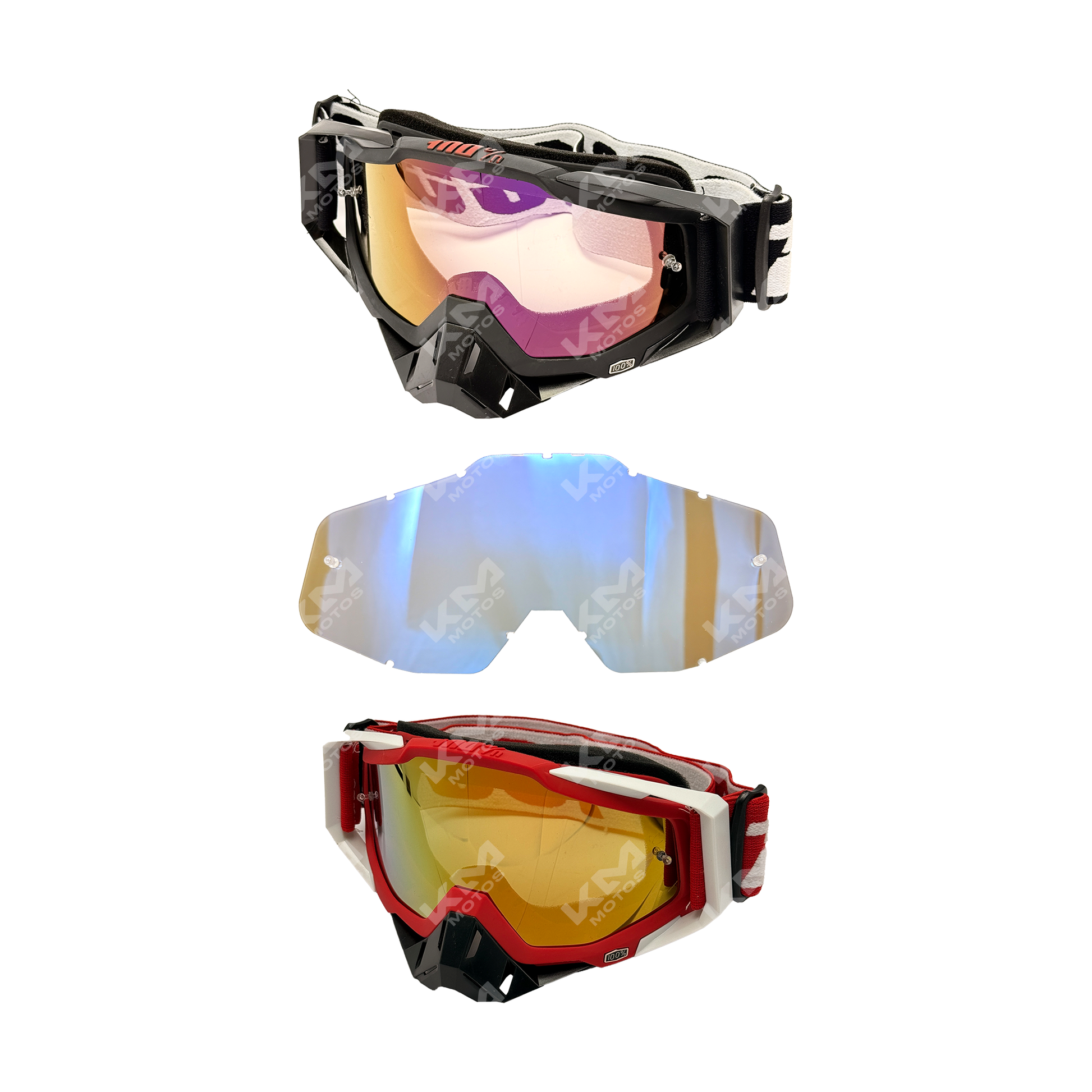 Visor para casco KM Motos con esponja 100%, protección y comodidad para motociclistas, en color transparente.