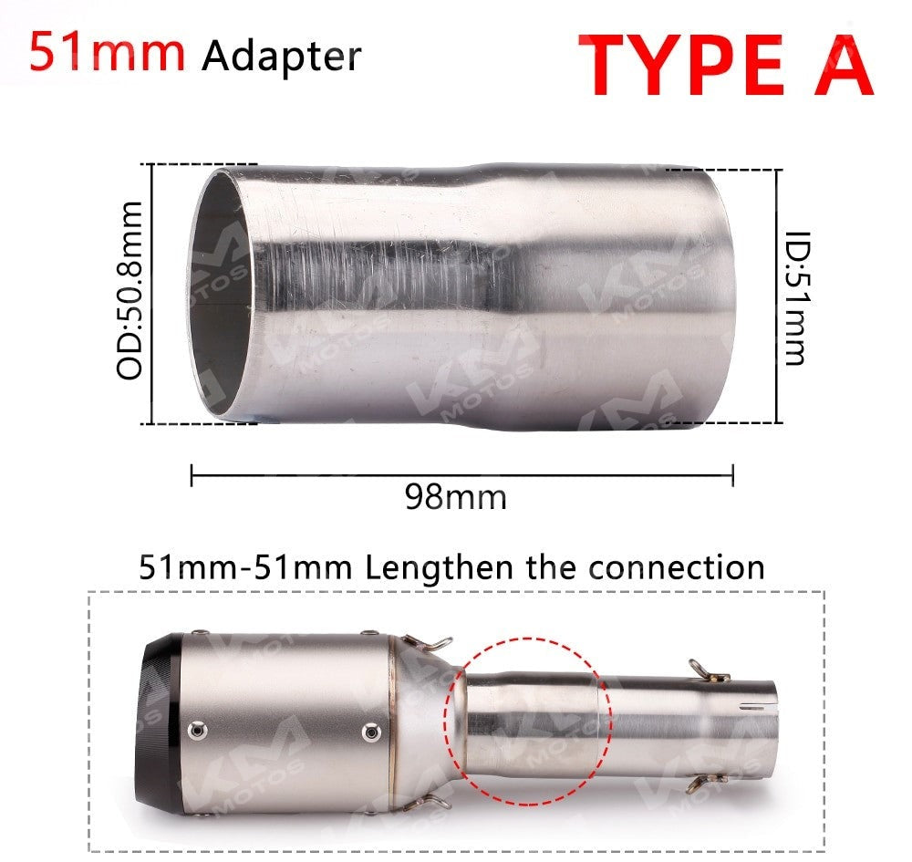 Acople P/escape HP Akrapovic(bazuka) Gris