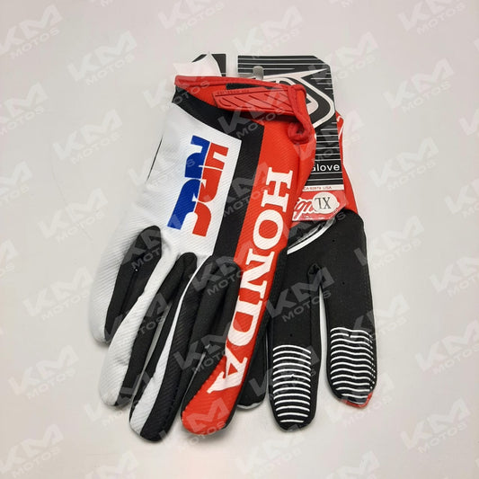Guantes largos de motocross KTM/Honda de la marca Universal, con protección y ajuste cómodo.