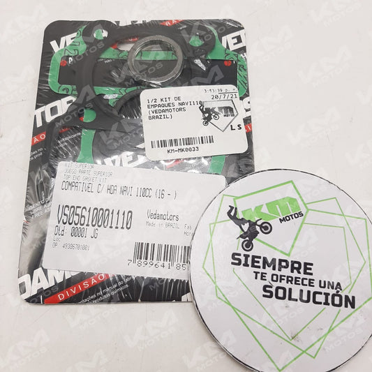 1/2 Kit de Empaques NAVI110 (VEDAMOTORS Brazil)
