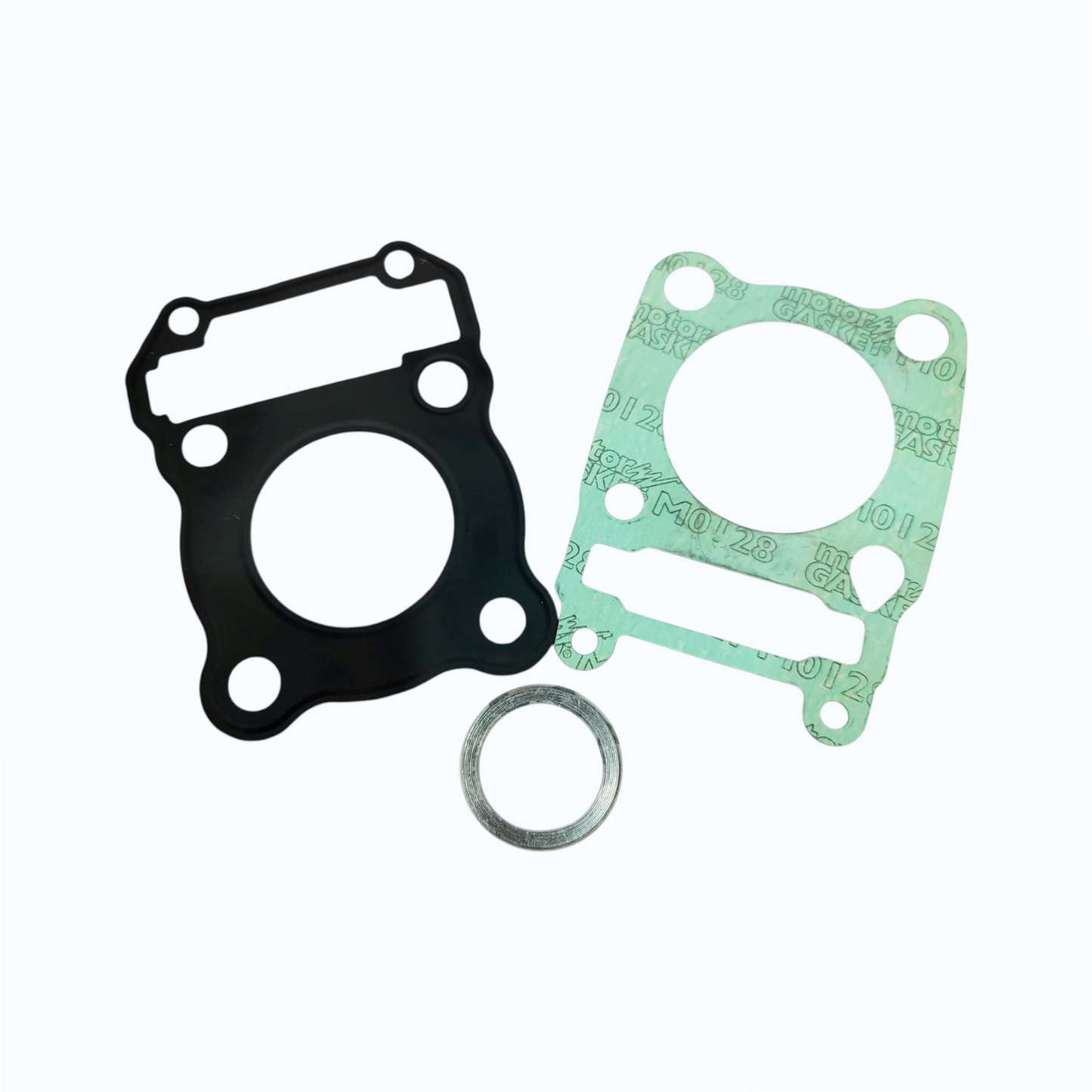 Kit de empaques KM Motos Discover135, conjunto de sellos y juntas para motos, en paquete completo para reparación.
