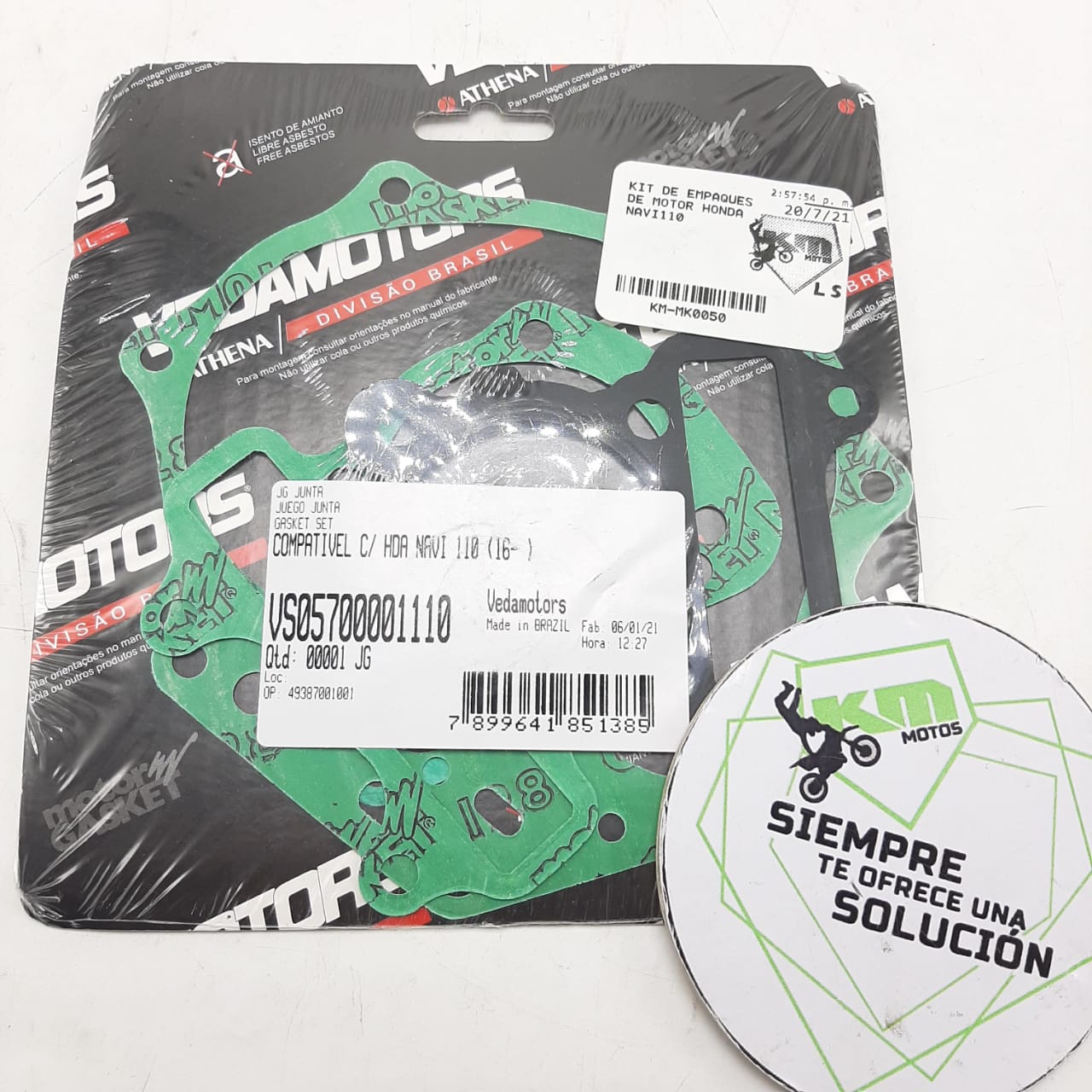 KIT DE EMPAQUES DE MOTOR HONDA NAVI110