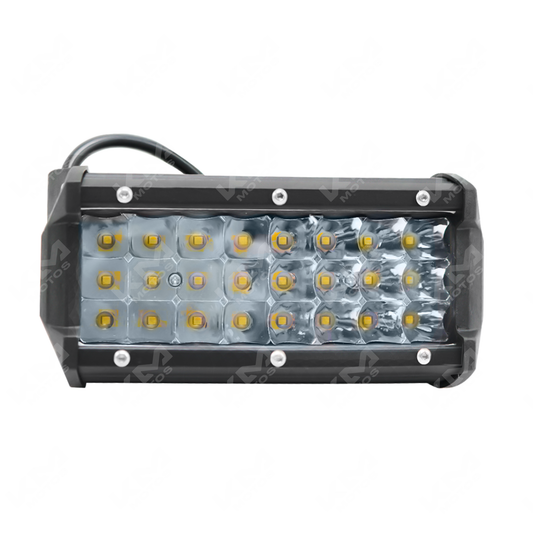 Luz LED de barra de 24 piezas en amarillo y blanco de KM Motos, iluminación brillante para vehículos.