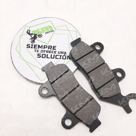 Pastillas de freno Honda CB190 de la marca Ltj, mostradas en la imagen con detalles de la pieza de freno.