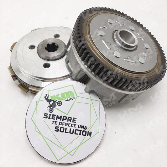 Prensa de clutch Universal Lucky-110, herramienta completa para ajuste y reparación de embragues, vista lateral en KM-MP0046.