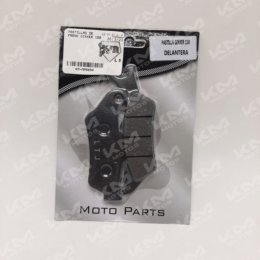 Pastillas de freno LTJ para Gixxer 150, componentes de freno de alta calidad, visibles en la imagen.