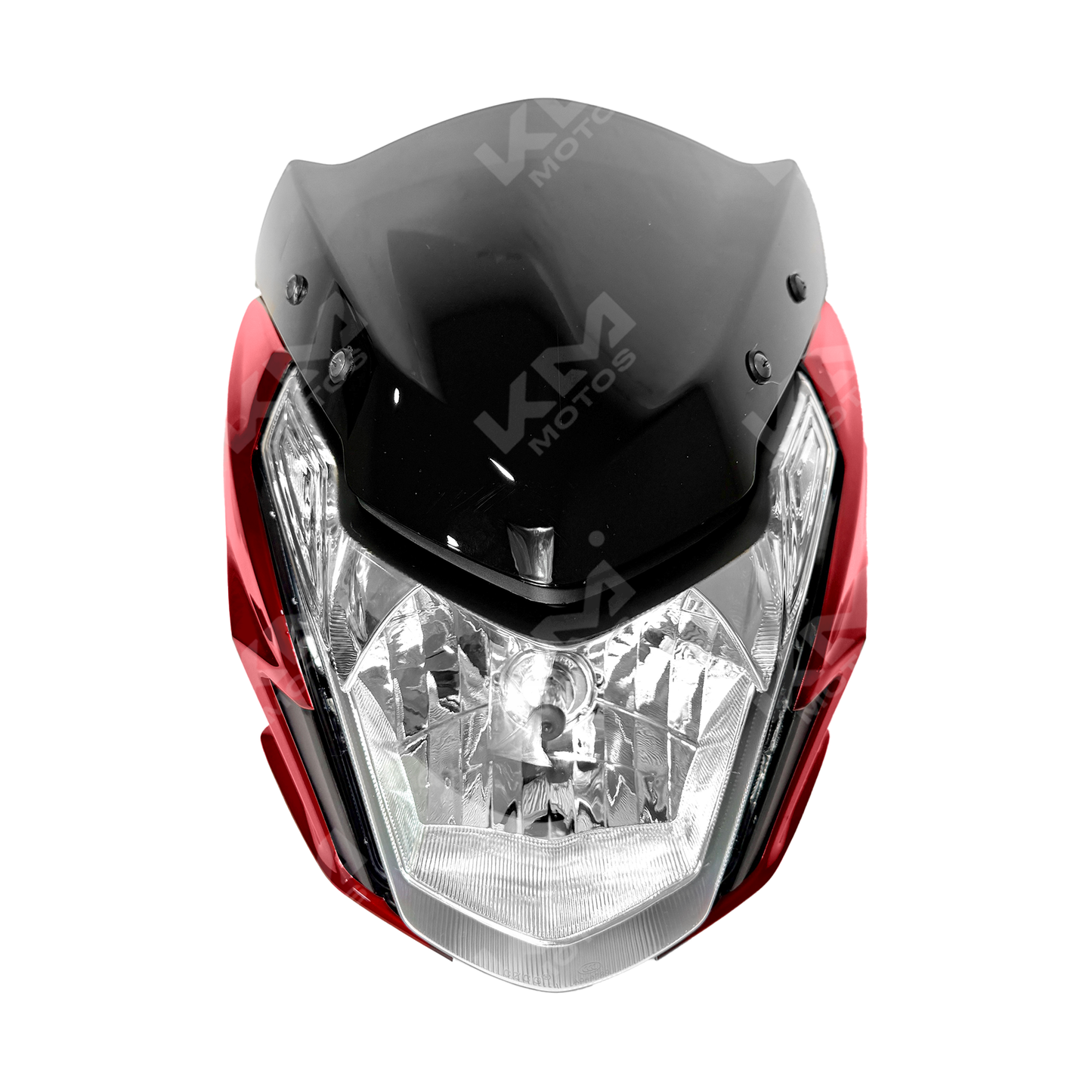 Carena completa roja para Honda HJ150-9 de KM Motos, visible en la imagen con detalles y acabado en color rojo brillante.