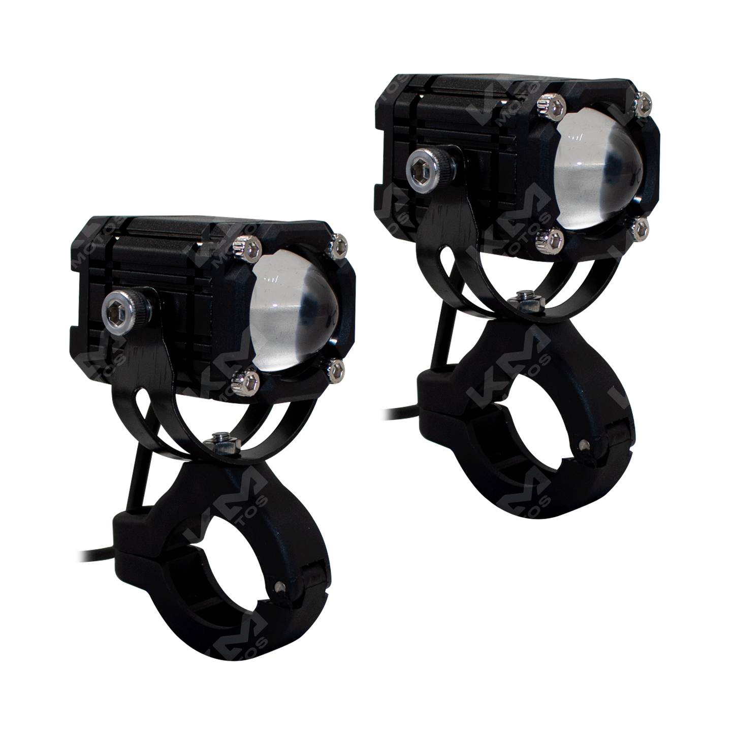 Luz LED lupa para taller de motos KM Motos, iluminación potente y de largo alcance para trabajos precisos.