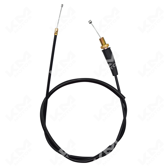 Cable de acelerador KM Motos para Yamaha GYA, NXR125, con acabado resistente y ajuste preciso.