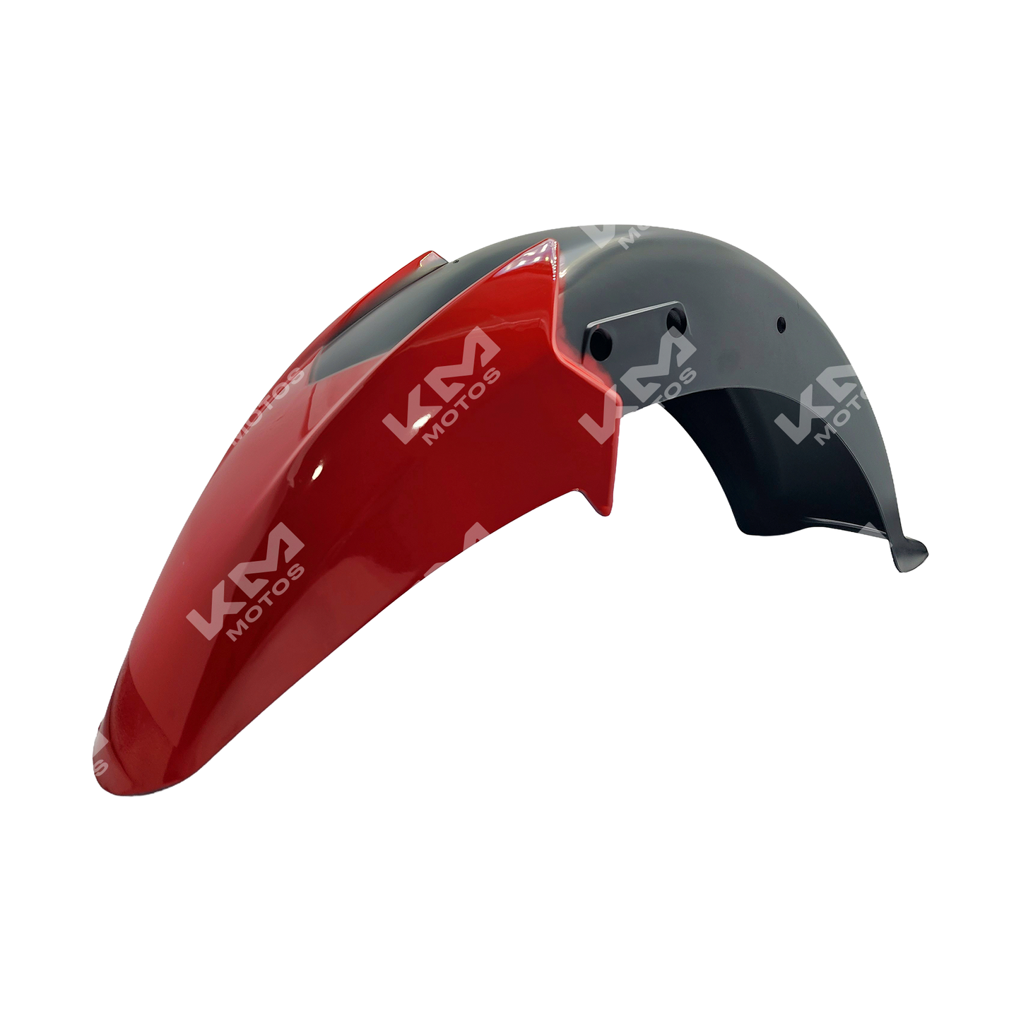 Guardafango rojo para Pulsar 125NS PS135 de KM Motos, resistente y de diseño aerodinámico para motocicletas Pulsar.