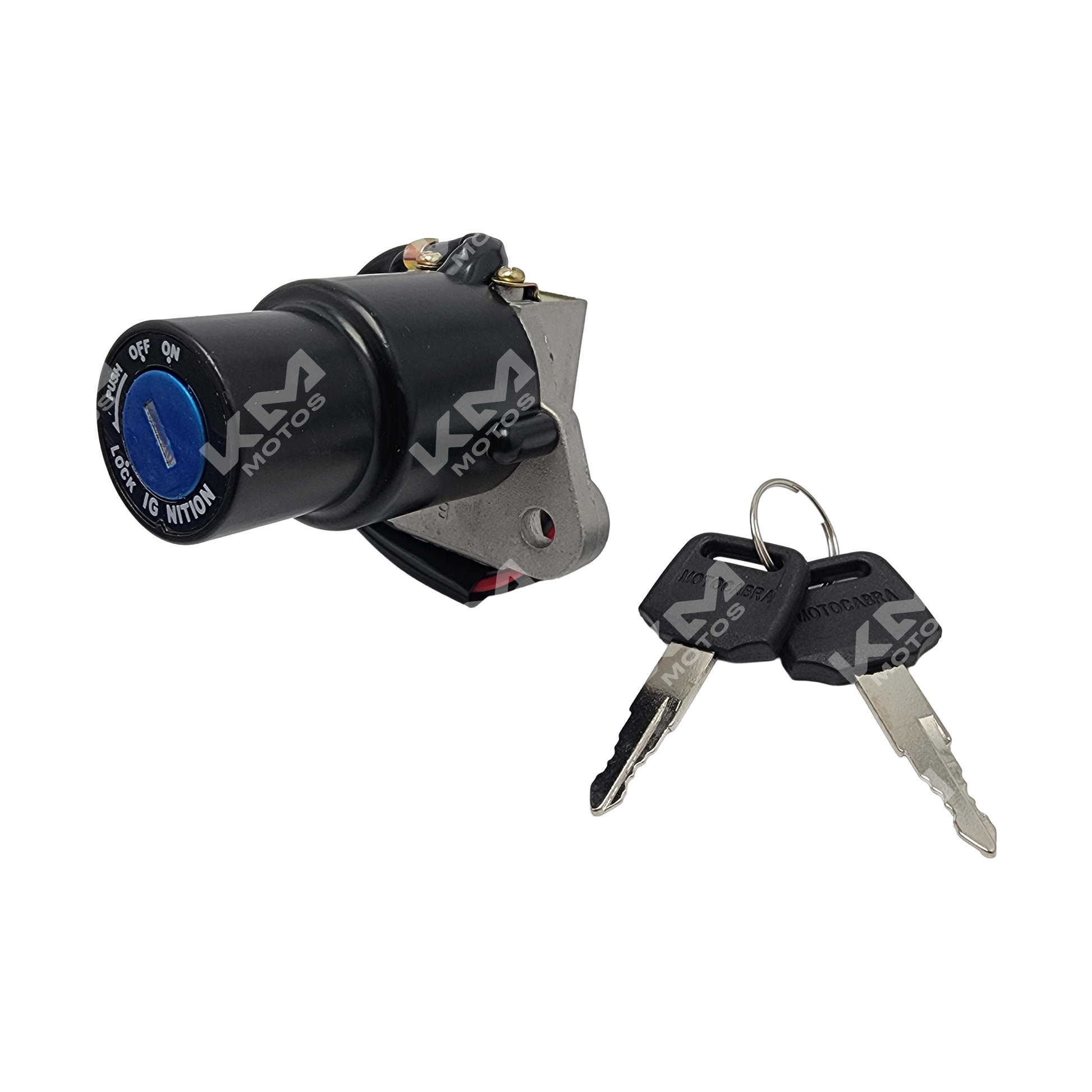 Interruptor de arranque KM Motos para GYA/KMF200/SUPERMOTO/DT175, switch de ignición de llave para motocicleta.