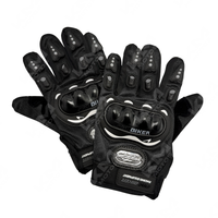 GUANTES LARGO + PROTECCION NEGRO