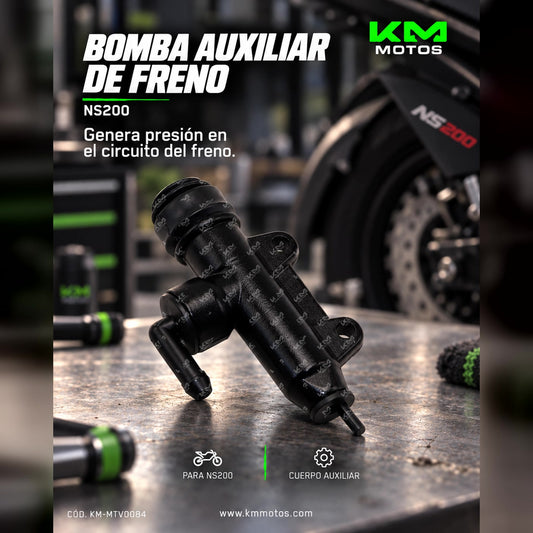 BOMBA AUXILIAR DE FRENO NS200 — KM-MTV0084 | KM Motos