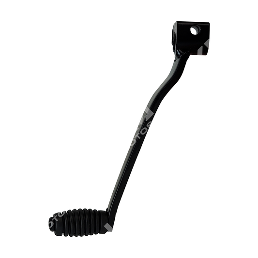 Pedal de cambios KM Motos XM200/GYA/DM150, resistente y de acero, visible en imagen con detalles de la palanca y base.